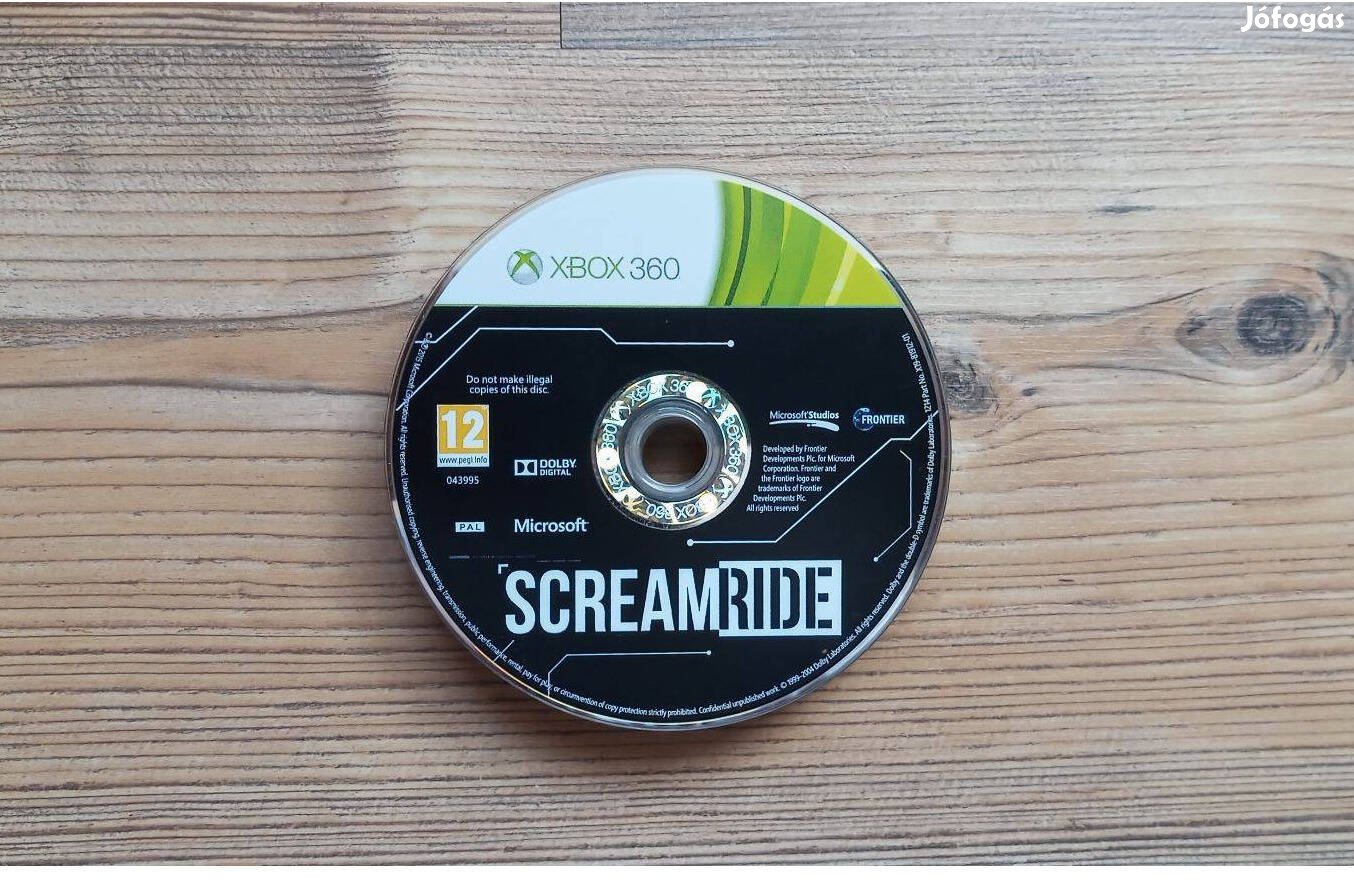 Xbox 360 Screamride játék Xbox One is Scream Ride
