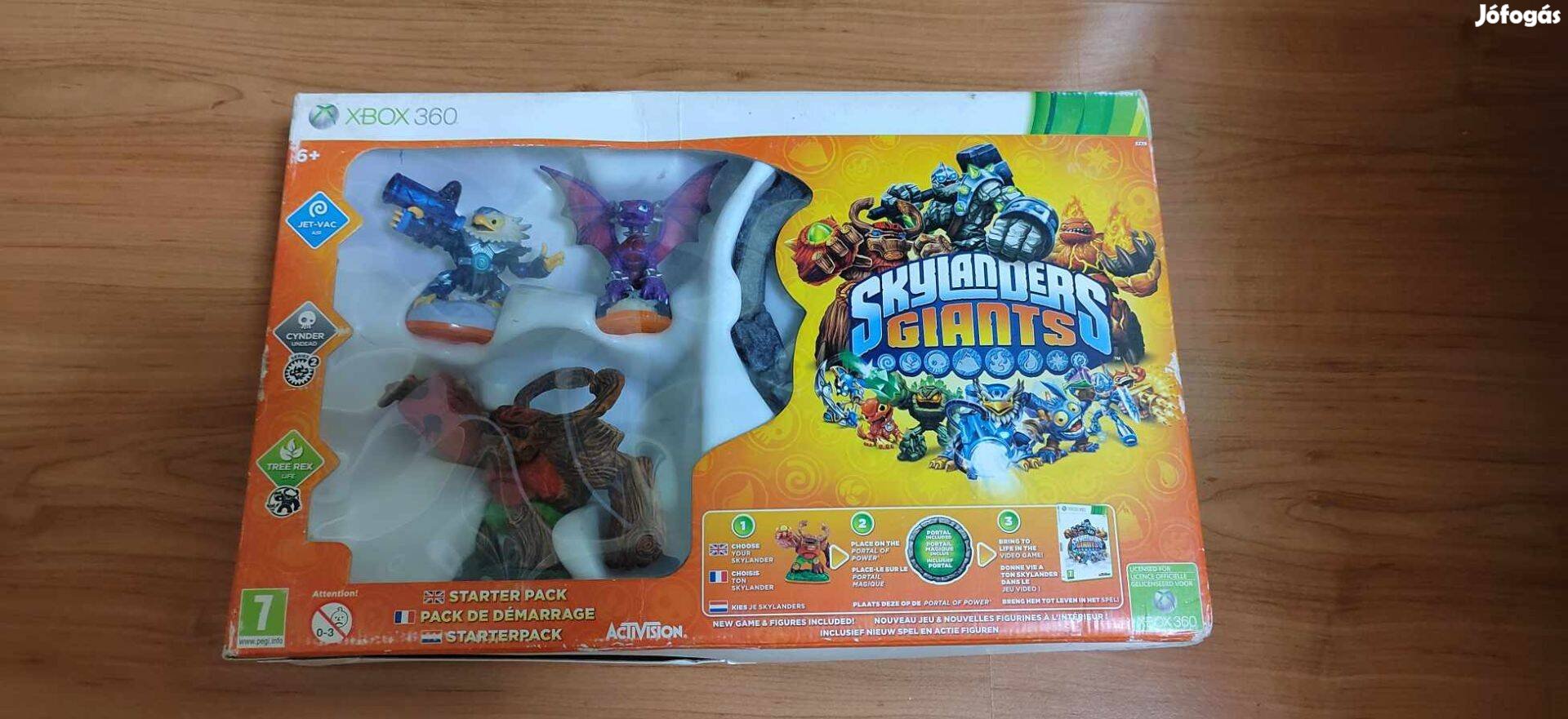 Xbox 360 Skylanders Giants szett dobozában kompletten