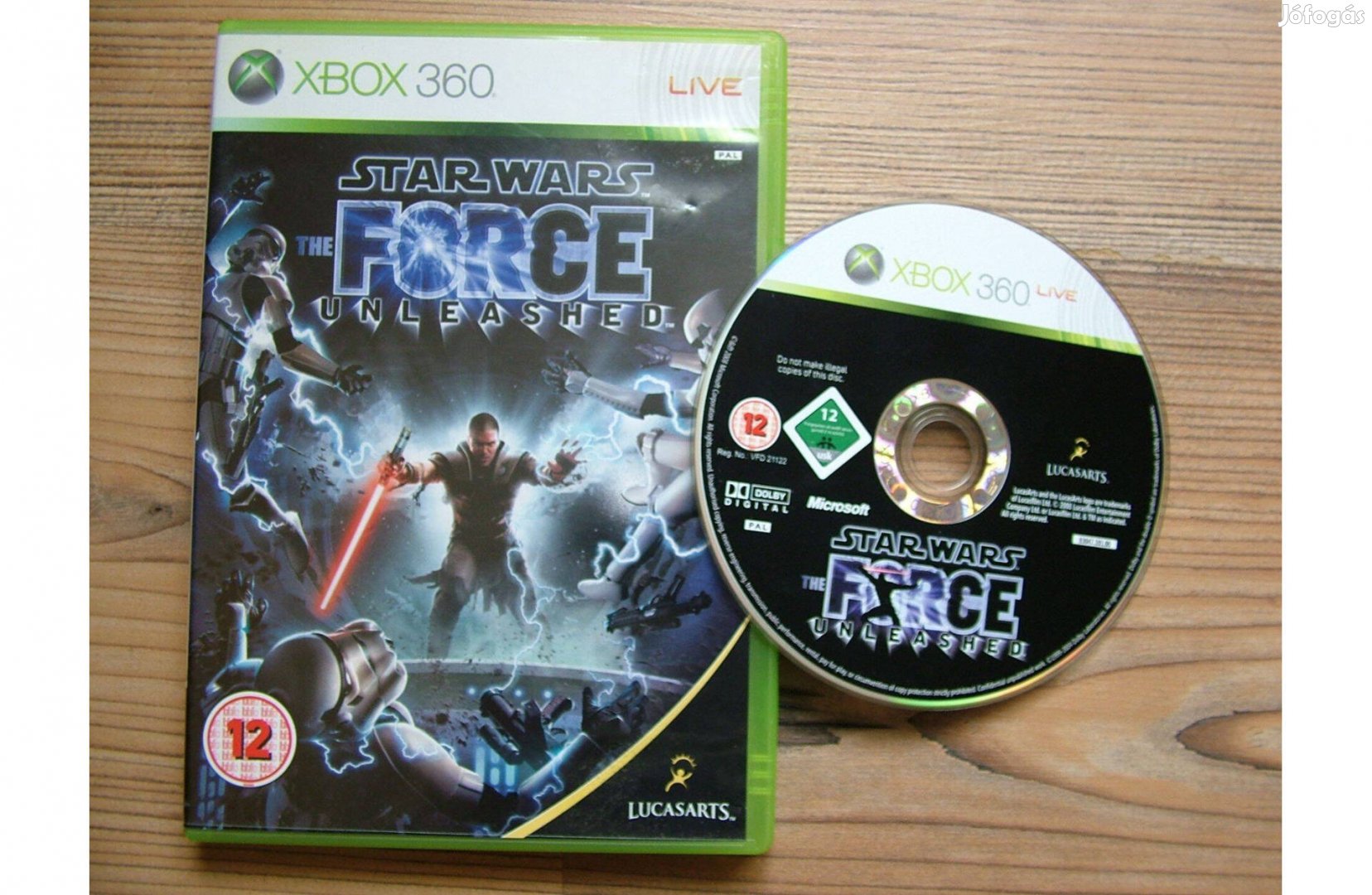 Xbox 360 Star Wars The Force Unleashed játék Xbox One is