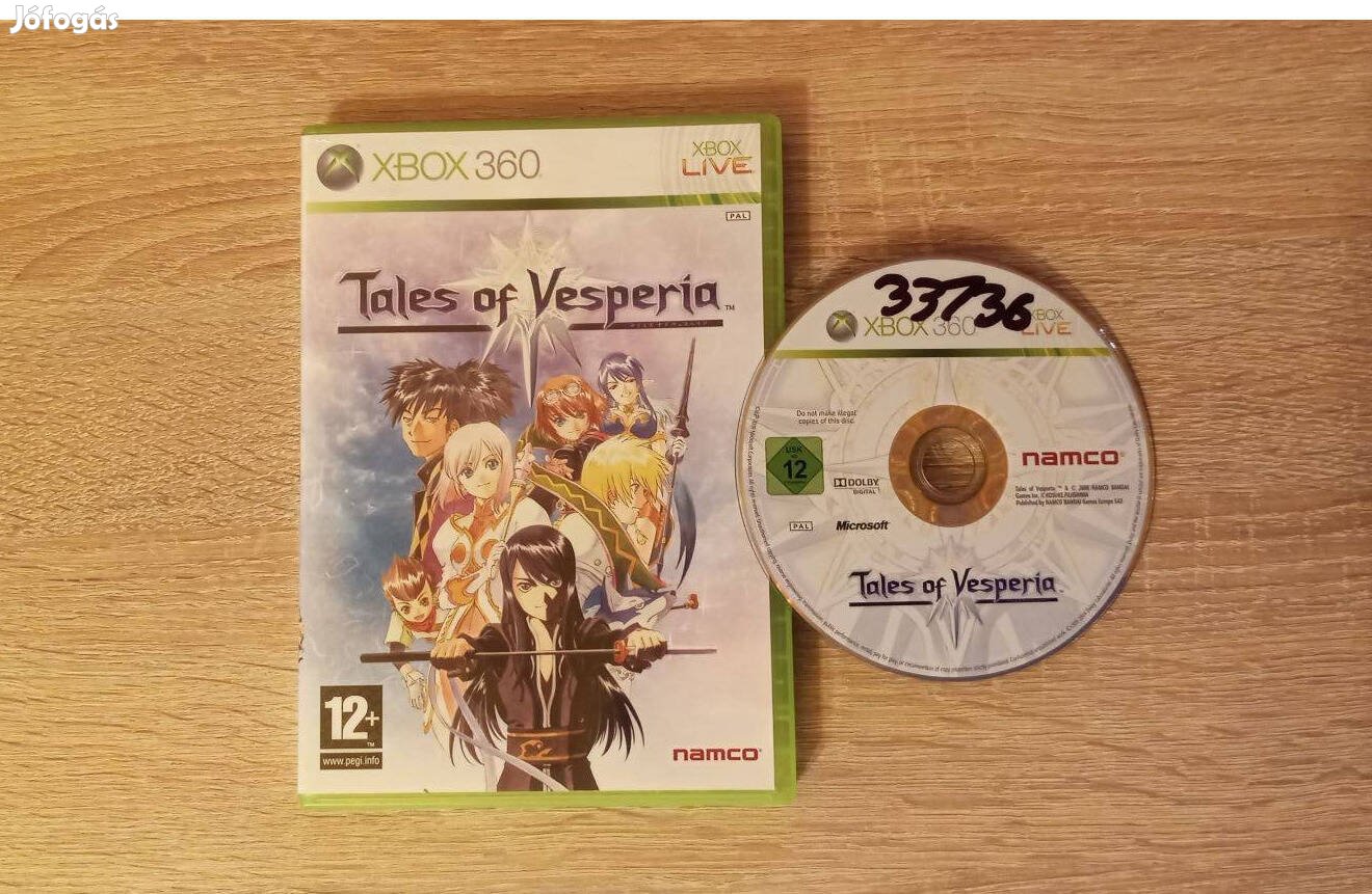 Xbox 360 Tales of Vesperia játék