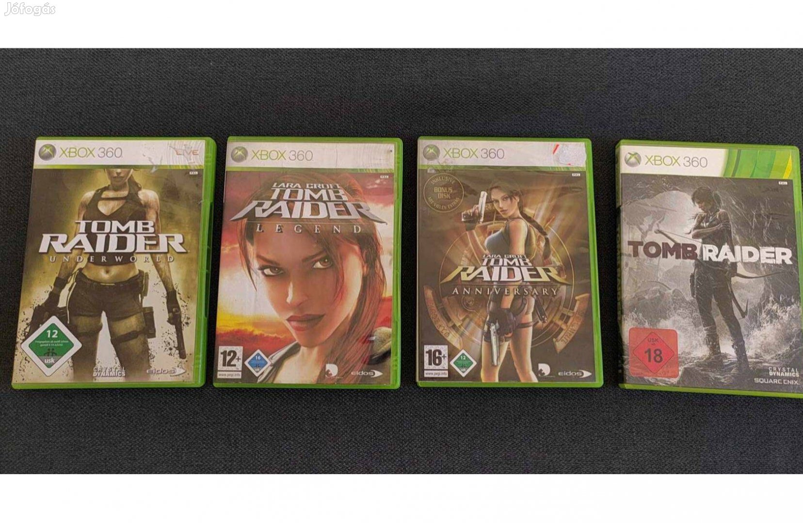 Xbox 360 Tomb Raider Sorozat (4db) egyben