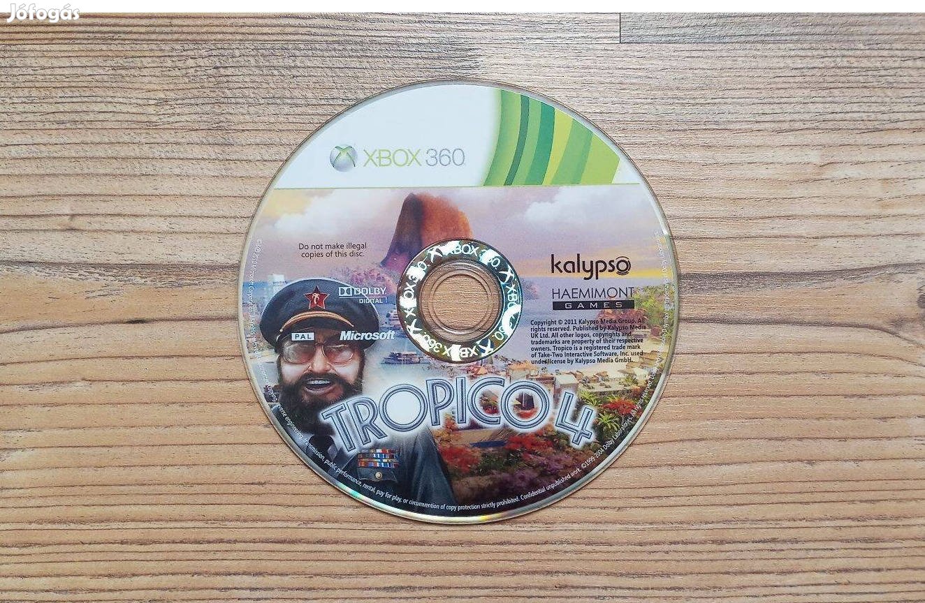 Xbox 360 Tropico 4 játék Xbox ONE is