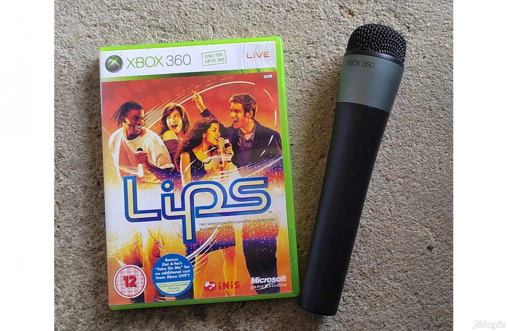 Xbox 360 Vezeték nélküli Mikrofon + Lips játék