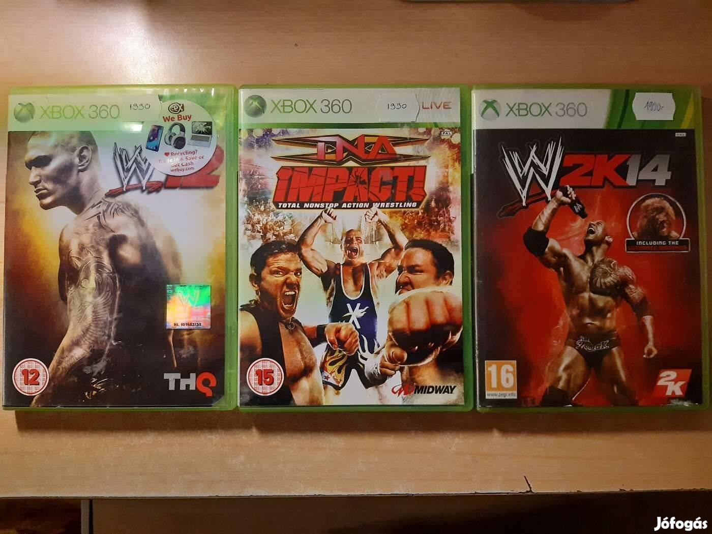 Xbox 360 W12, TNA Impact Wrestling, W 2K14 Játékok !