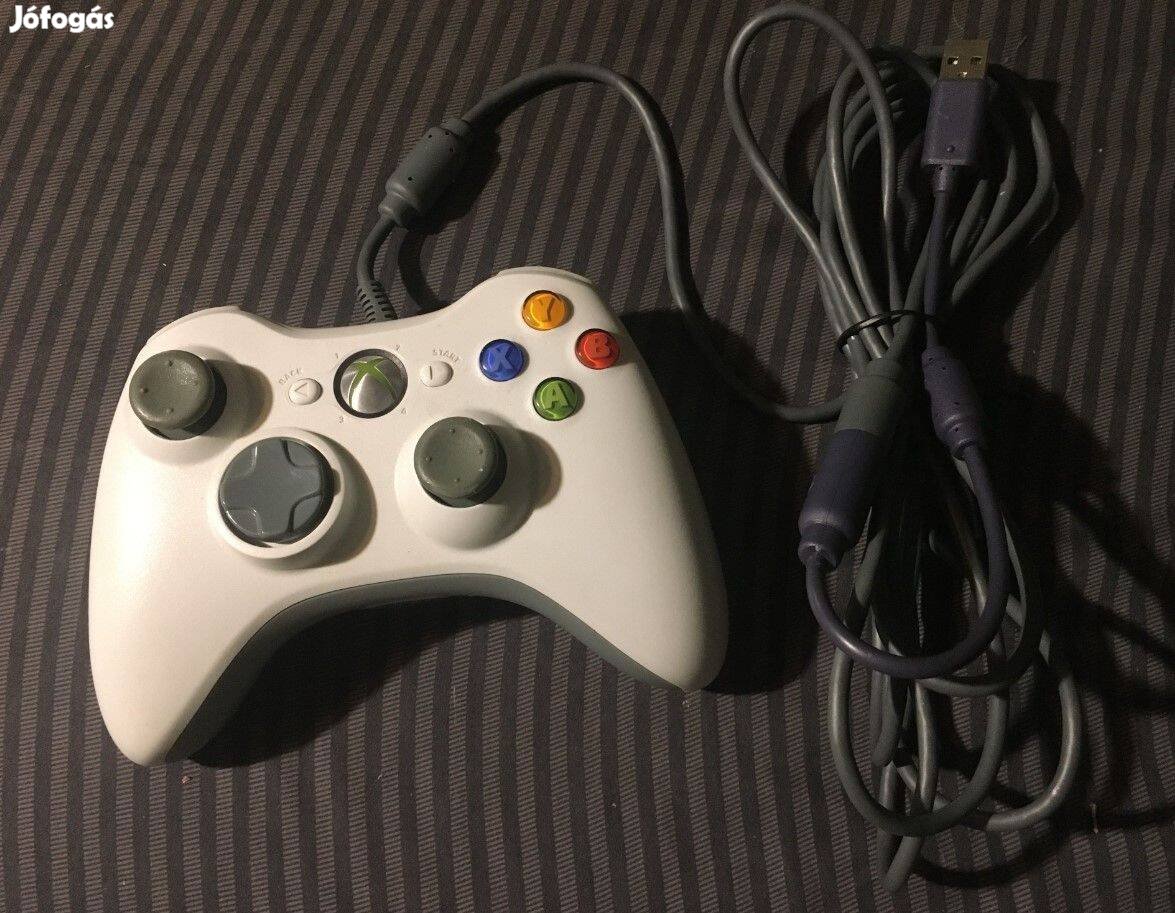Xbox 360, PC Fehér Vezetékes Joy, Kontroller, Irányító,