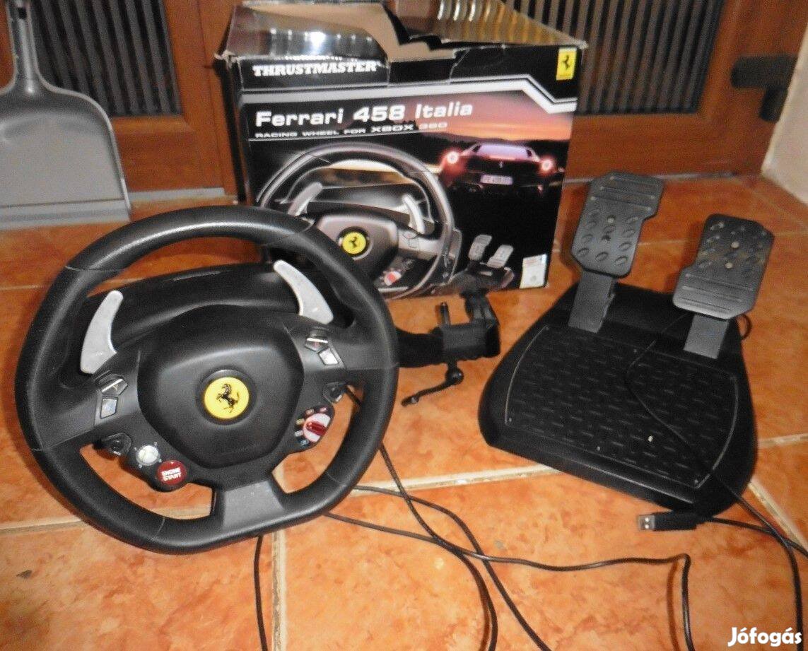 Xbox 360, PC, Thrustmaster Ferrari Kormány Pedállal. dobozában