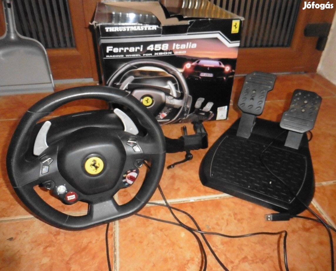 Xbox 360, PC, Thrustmaster Ferrari Kormány Pedállal. dobozában