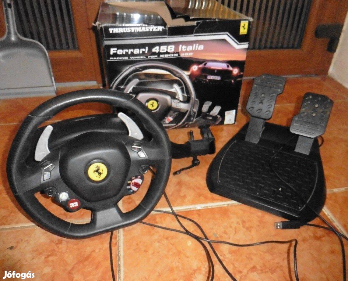 Xbox 360, PC, Thrustmaster Ferrari Kormány Pedállal. dobozában