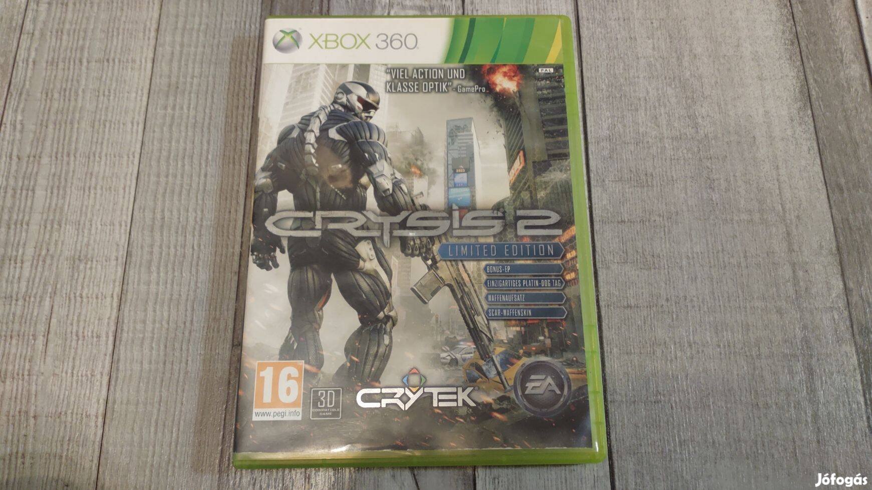 Xbox 360 : Crysis 2 Limited Edition - Xbox One És Series X Kompatibili