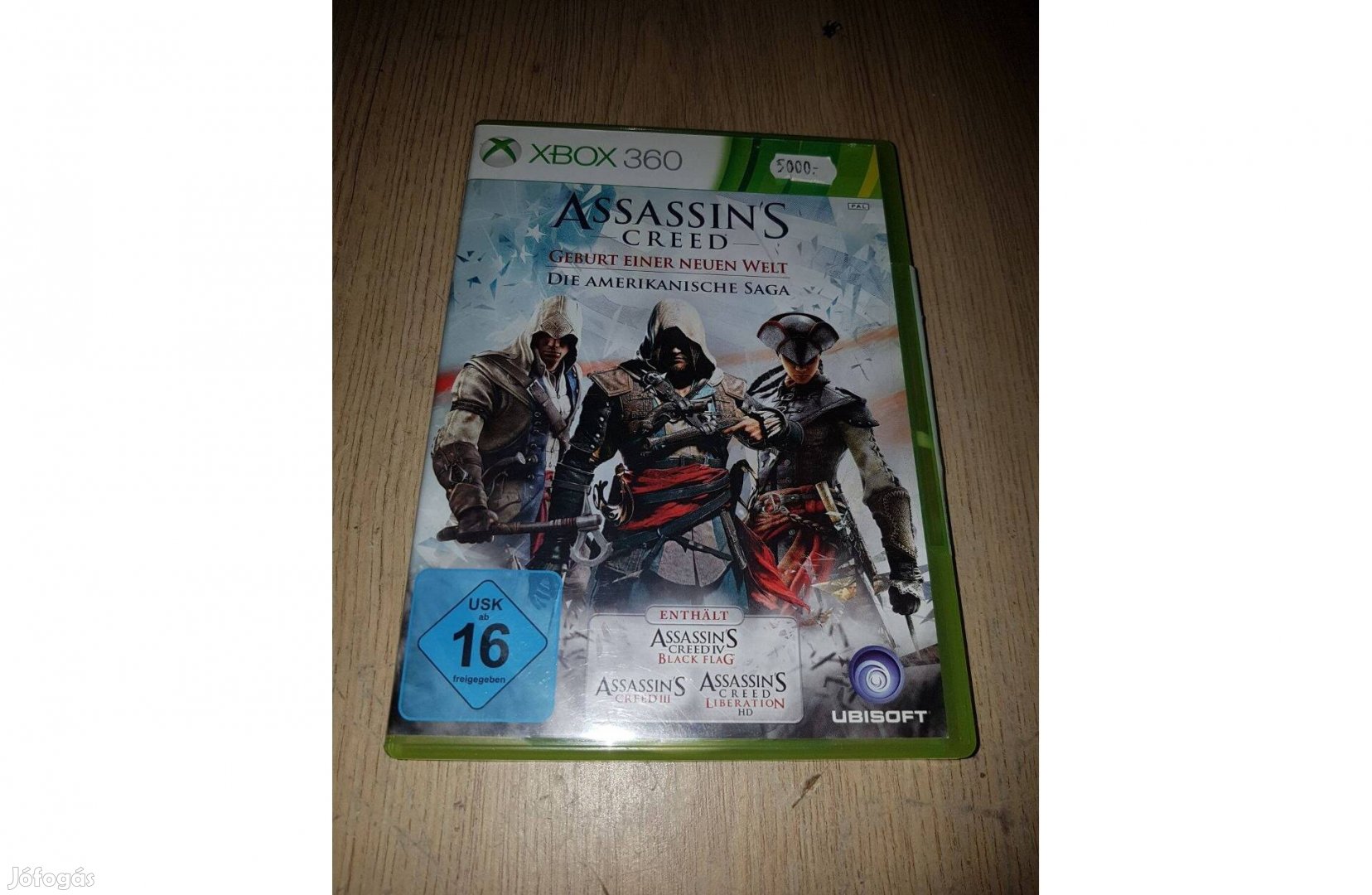 Xbox 360 assassin's creed american saga eladó