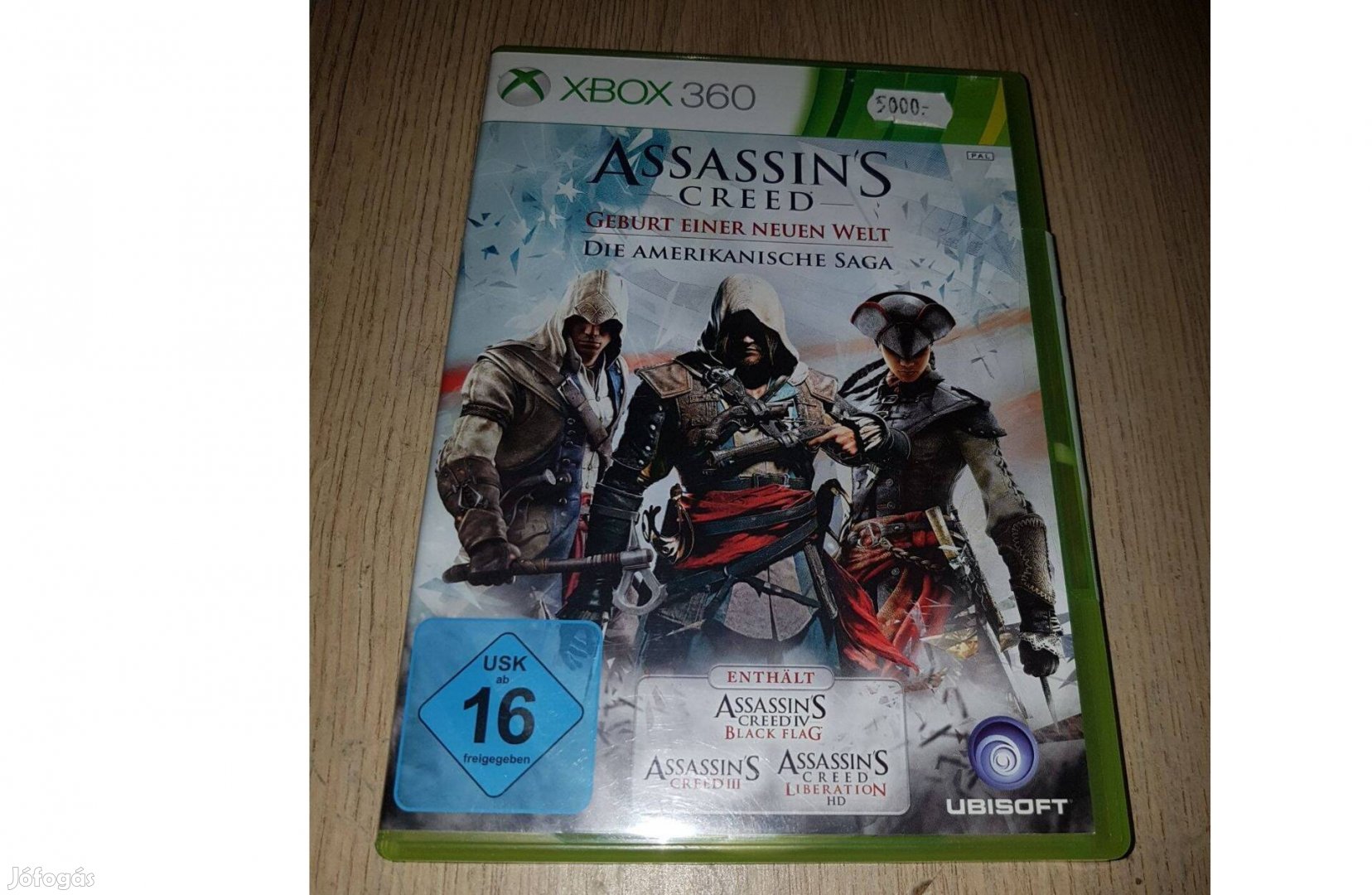 Xbox 360 assassin's creed american saga játék eladó