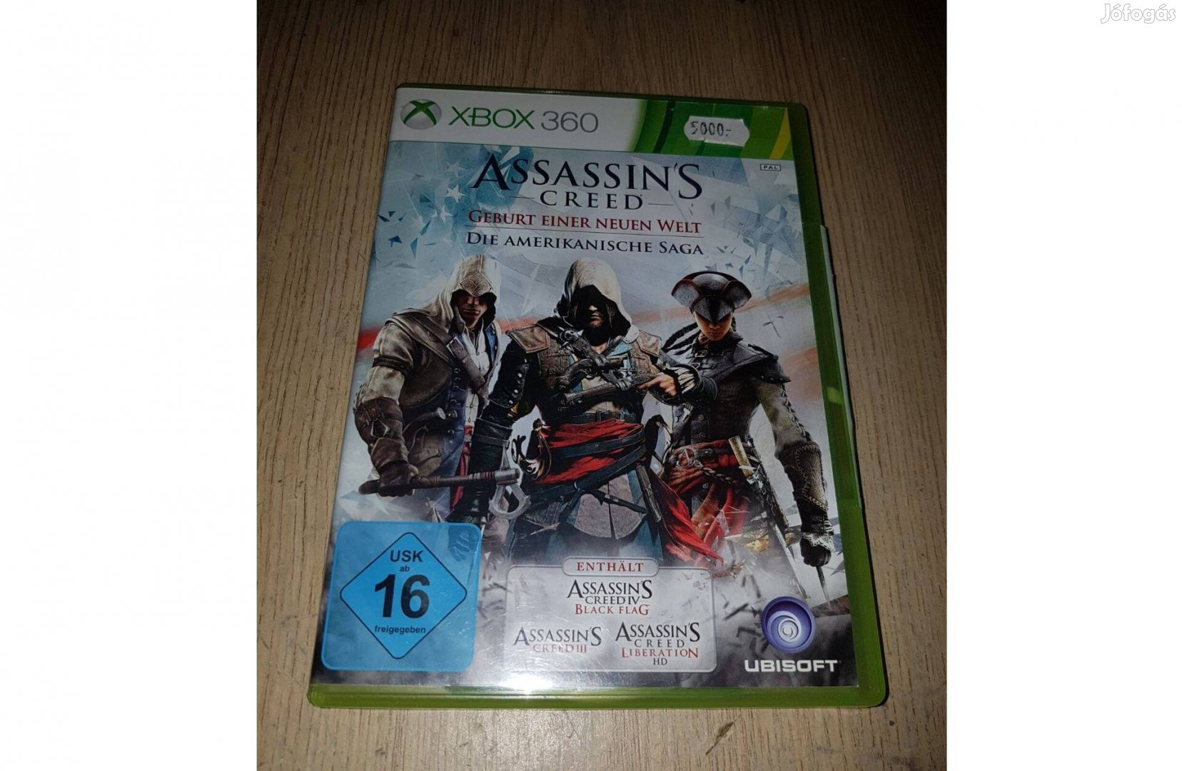 Xbox 360 assassin's creed american saga játék eladó
