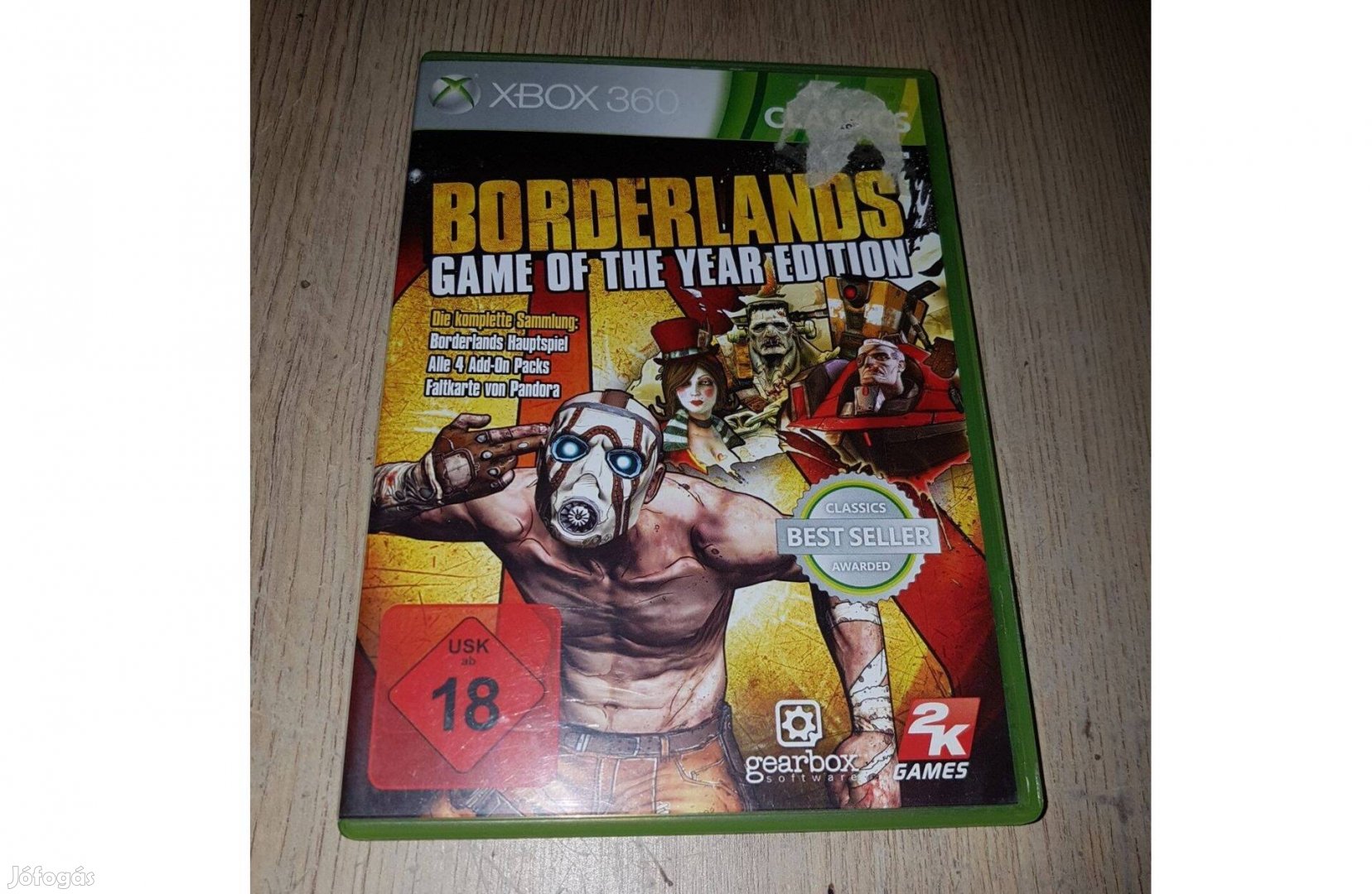 Xbox 360 borderlands game of the year eladó