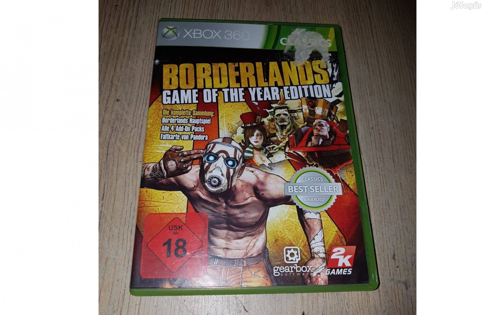 Xbox 360 borderlands game of the year játék eladó