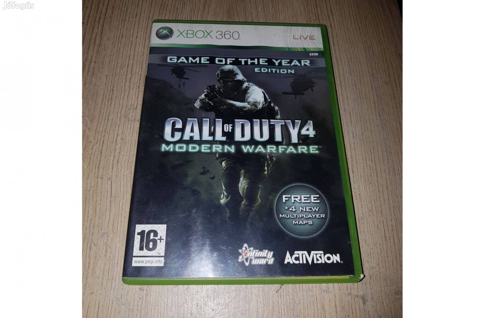 Xbox 360 call of duty 4 játék eladó