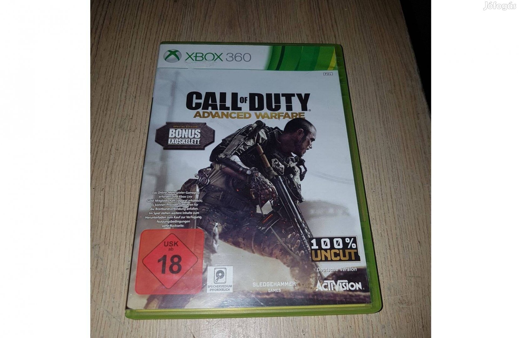 Xbox 360 call of duty advanced warfare eladó