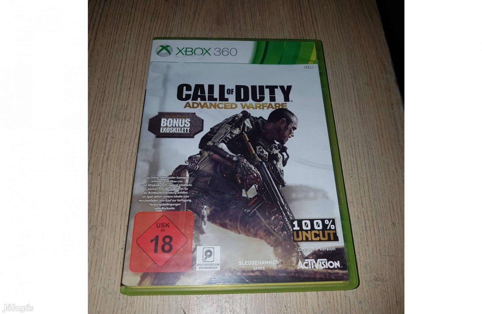 Xbox 360 call of duty advanced warfare játék eladó