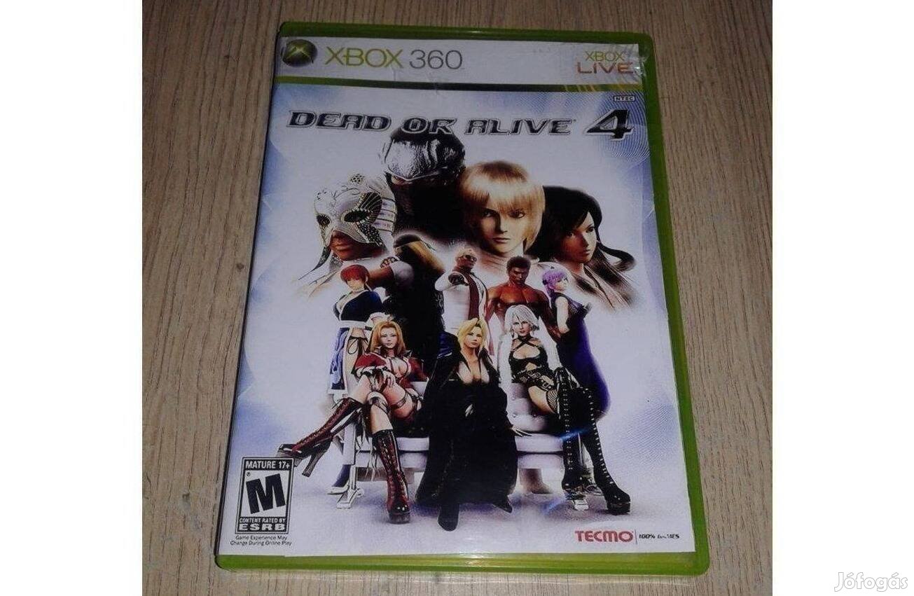 Xbox 360 dead or alive 4 eladó