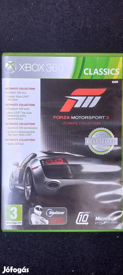 Xbox 360 eredeti jatek Forza Motorsport 3 