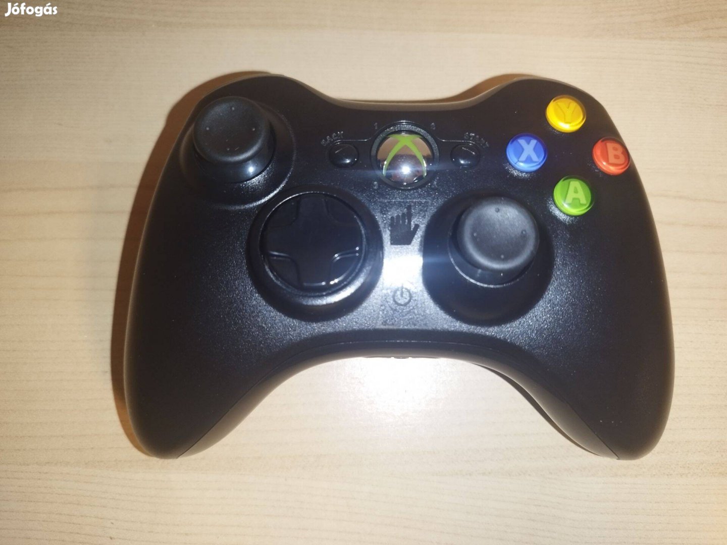 Xbox 360 eredeti vezeték nélküli fekete kontroller joystick