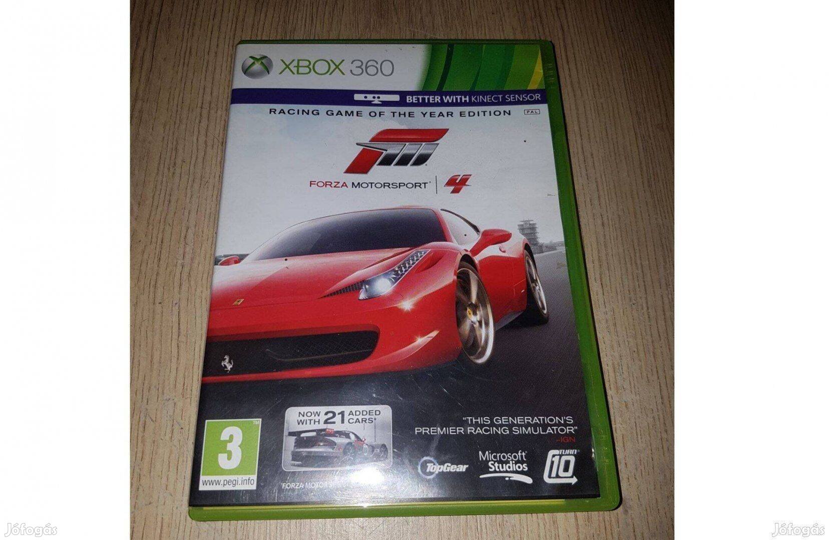 Xbox 360 forza motorsport 4 eladó