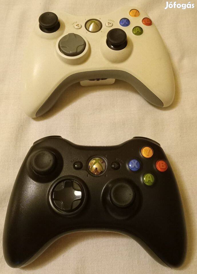 Xbox 360 gyári felújított vezeték nélküli kontroller fehér vagy fekete