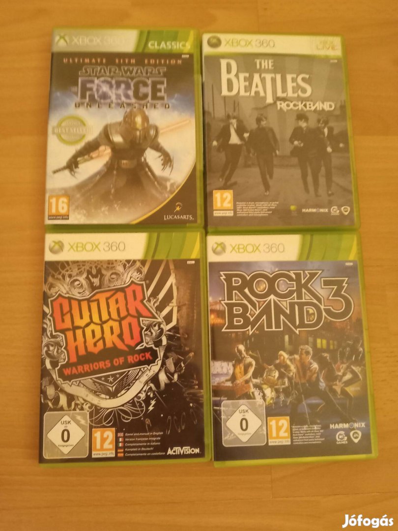 Xbox 360 gyári játék lemezek karcmentes
