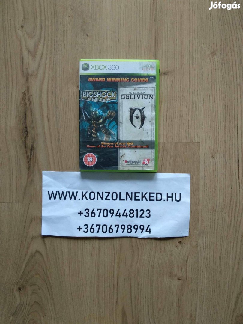 Xbox 360 játék Bioshock & The Elder Scrolls IV Oblivion Xbox One Kompa