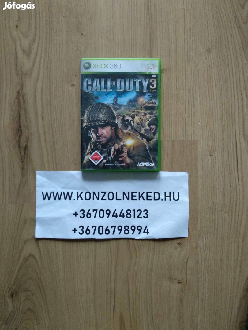 Xbox 360 játék Call Of Duty 3 Xbox One Kompatibilis