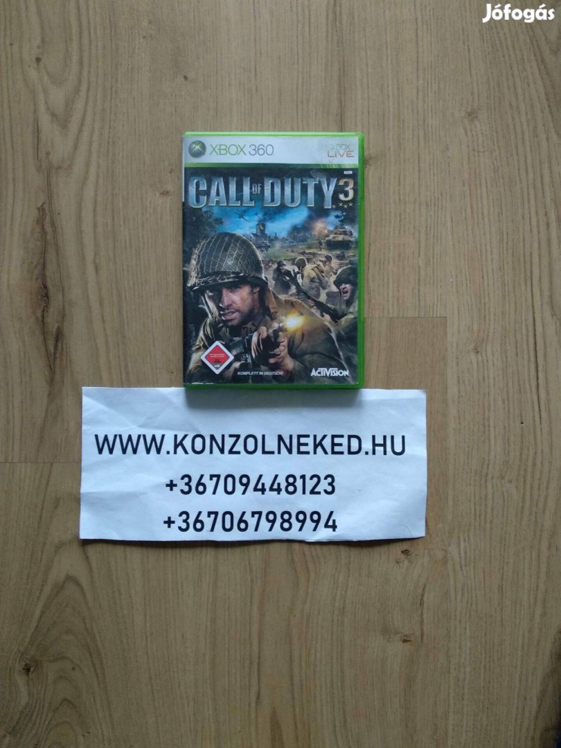 Xbox 360 játék Call Of Duty 3 Xbox One Kompatibilis