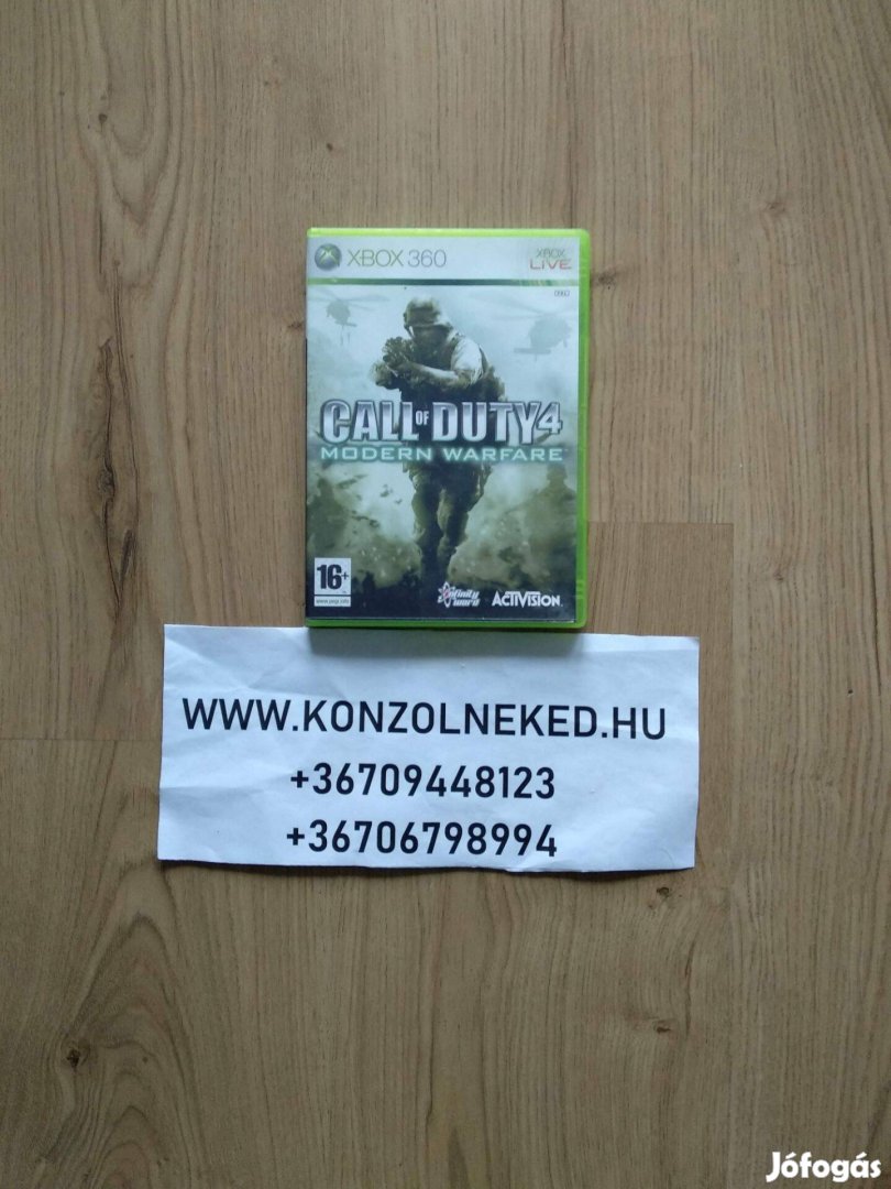 Xbox 360 játék Call of Duty 4 Modern Warfare Xbox One Kompatibilis