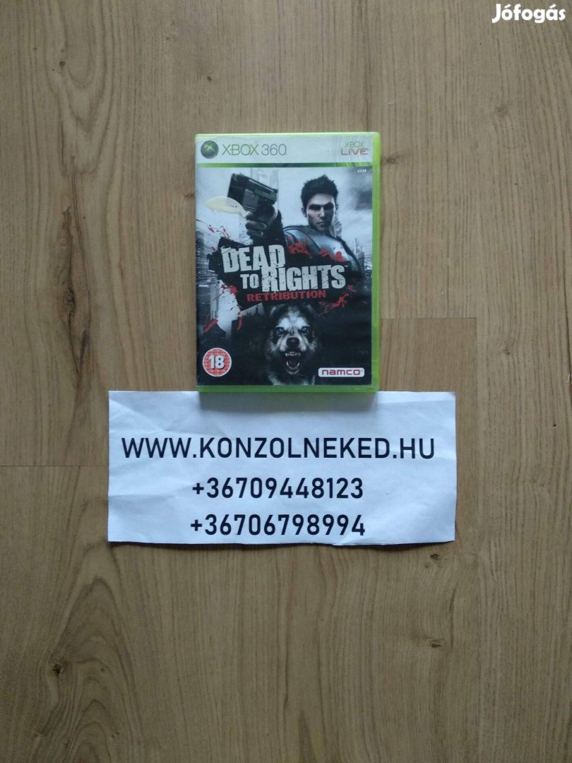 Xbox 360 játék Dead to Rights Retribution Xbox One Kompatibilis