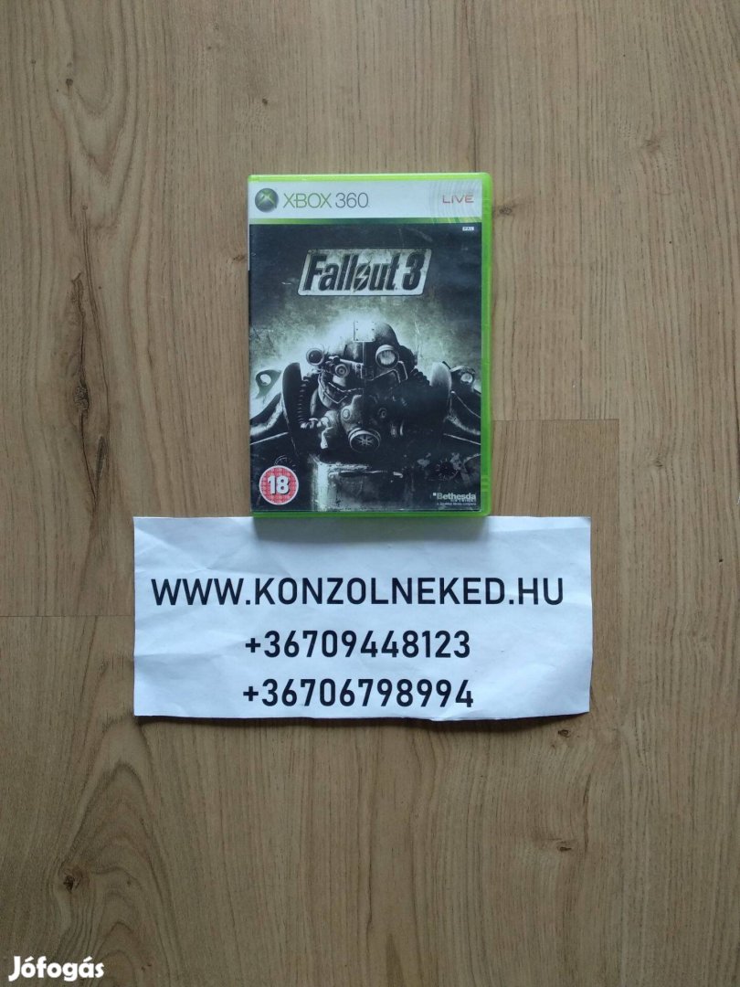 Xbox 360 játék Fallout 3 Xbox One Kompatibilis