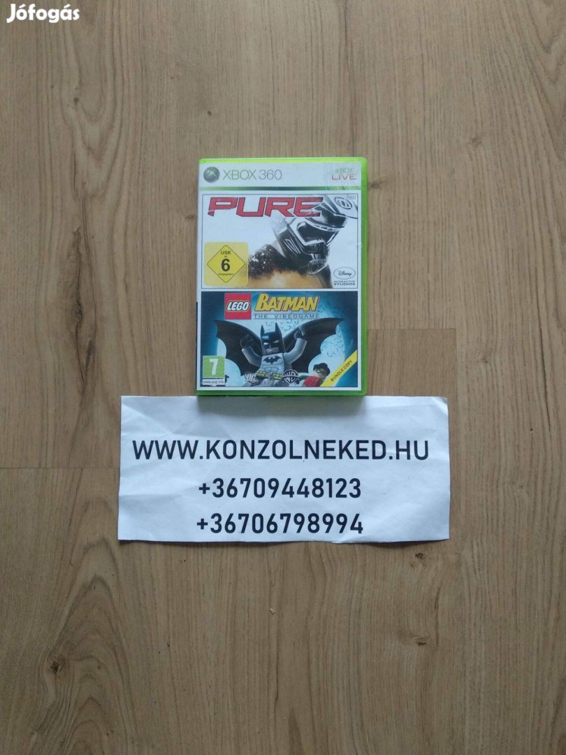 Xbox 360 játék LEGO Batman + Pure (double pack)