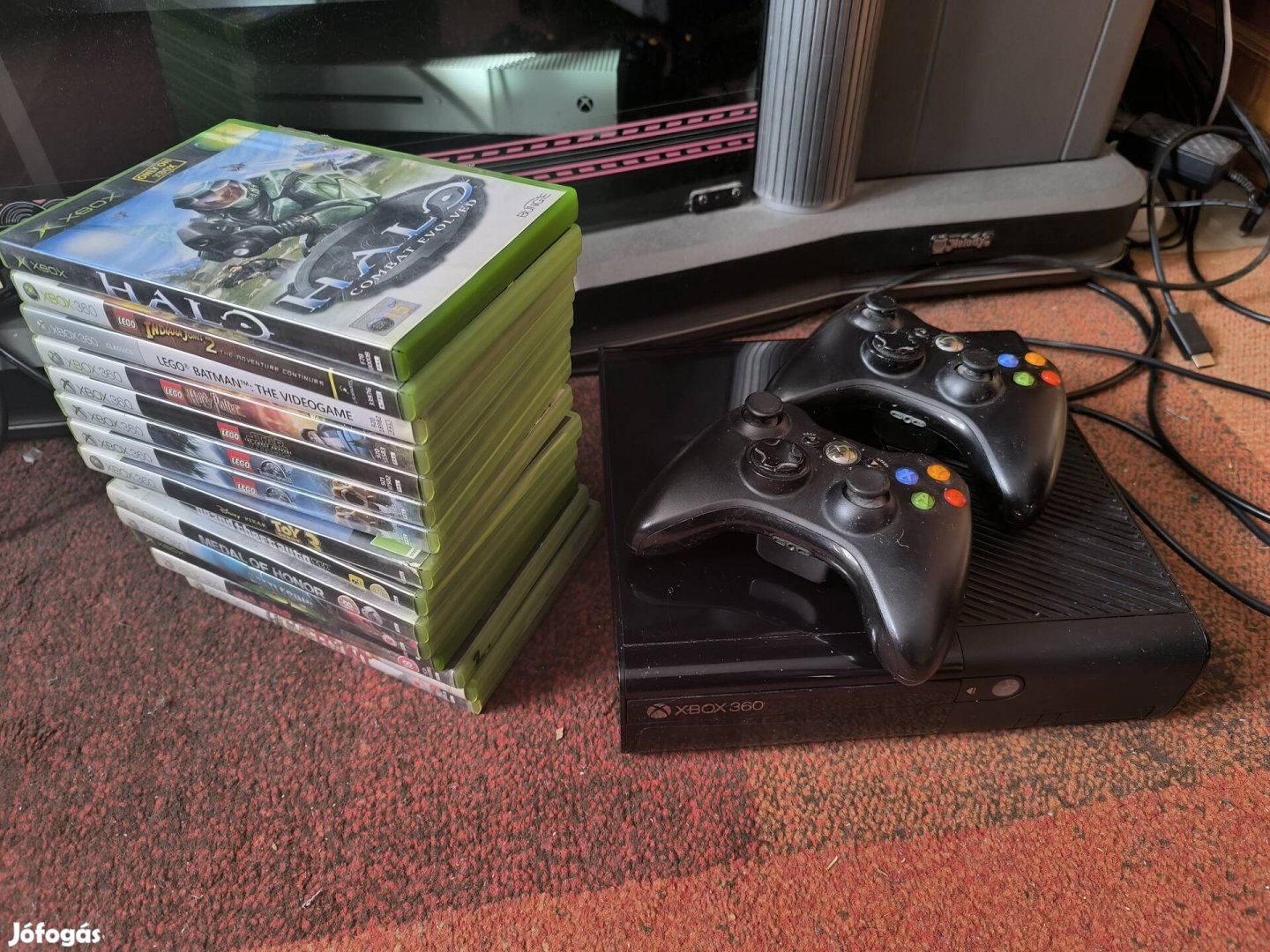 Xbox 360 játék konzol+ 15 játékkal