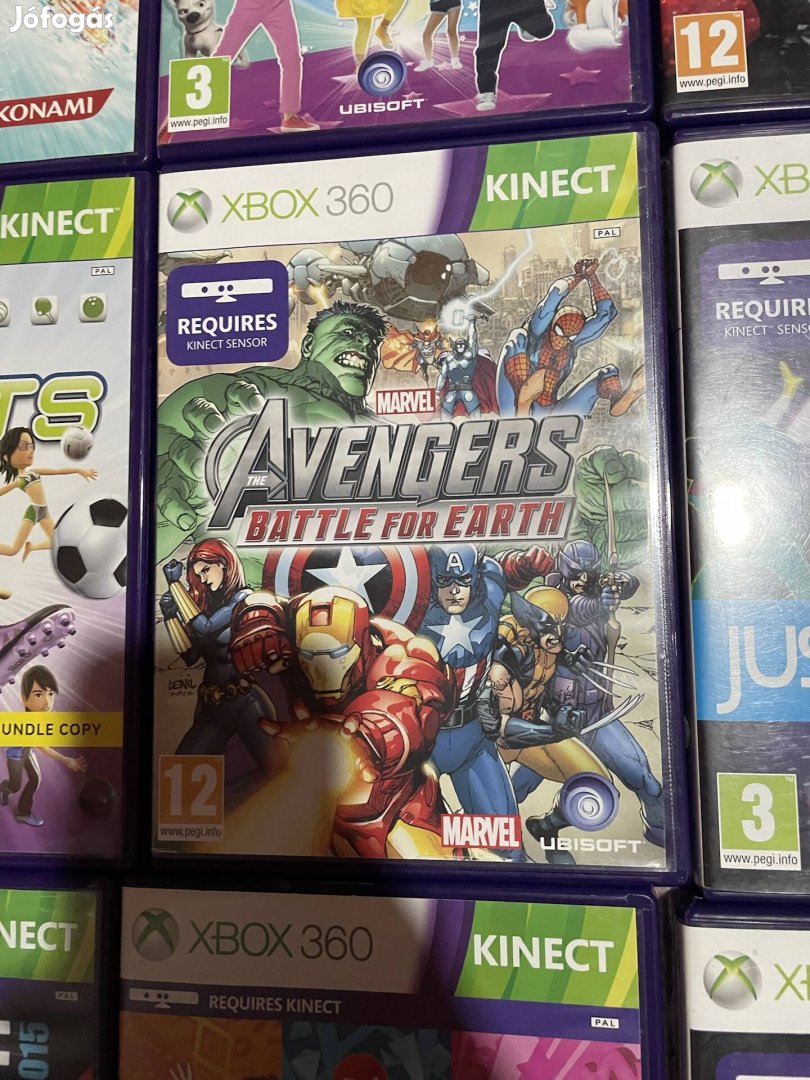 Xbox 360 kinect marvel avengers ritka 