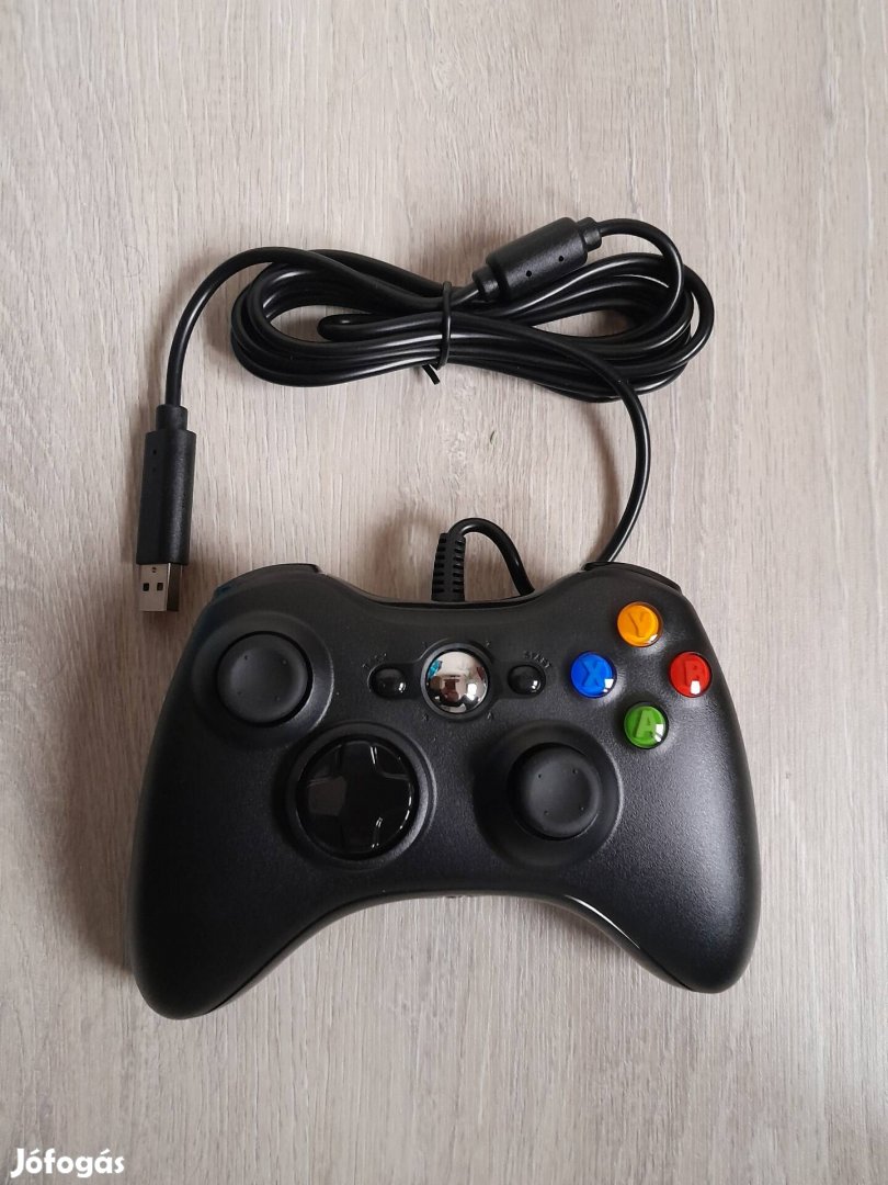 Xbox 360 kompatibllis vezetékes kontroller PC-hez és konzolhoz Új!