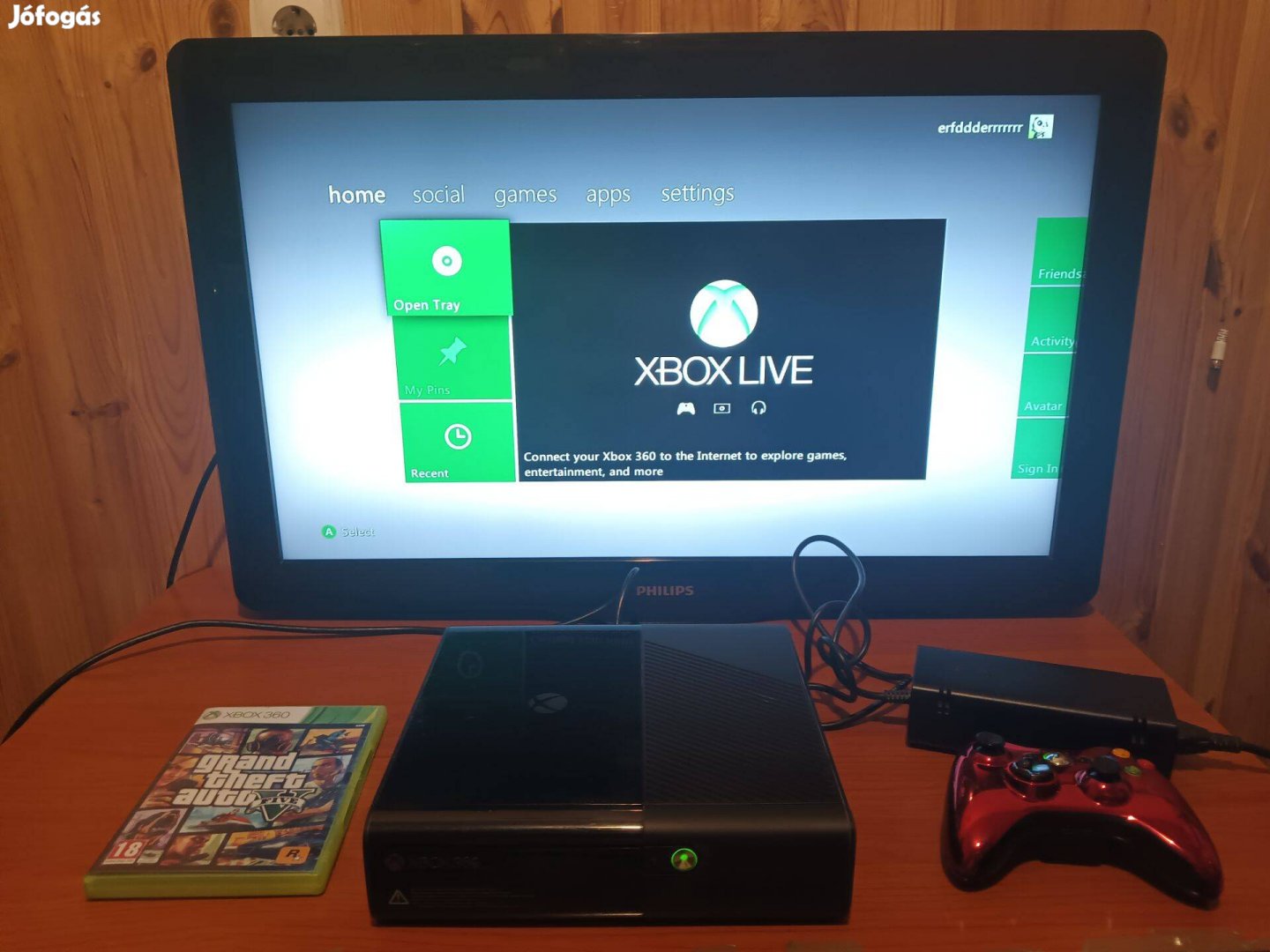 Xbox 360 konzol, irányítóval