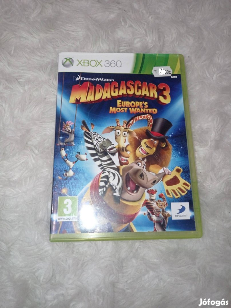 Xbox 360 madagascar 3 játék 