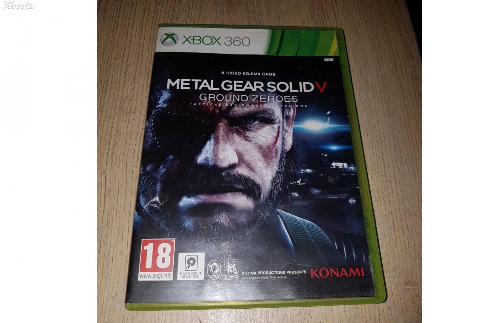 Xbox 360 metal gear solid v ground zeroes eladó