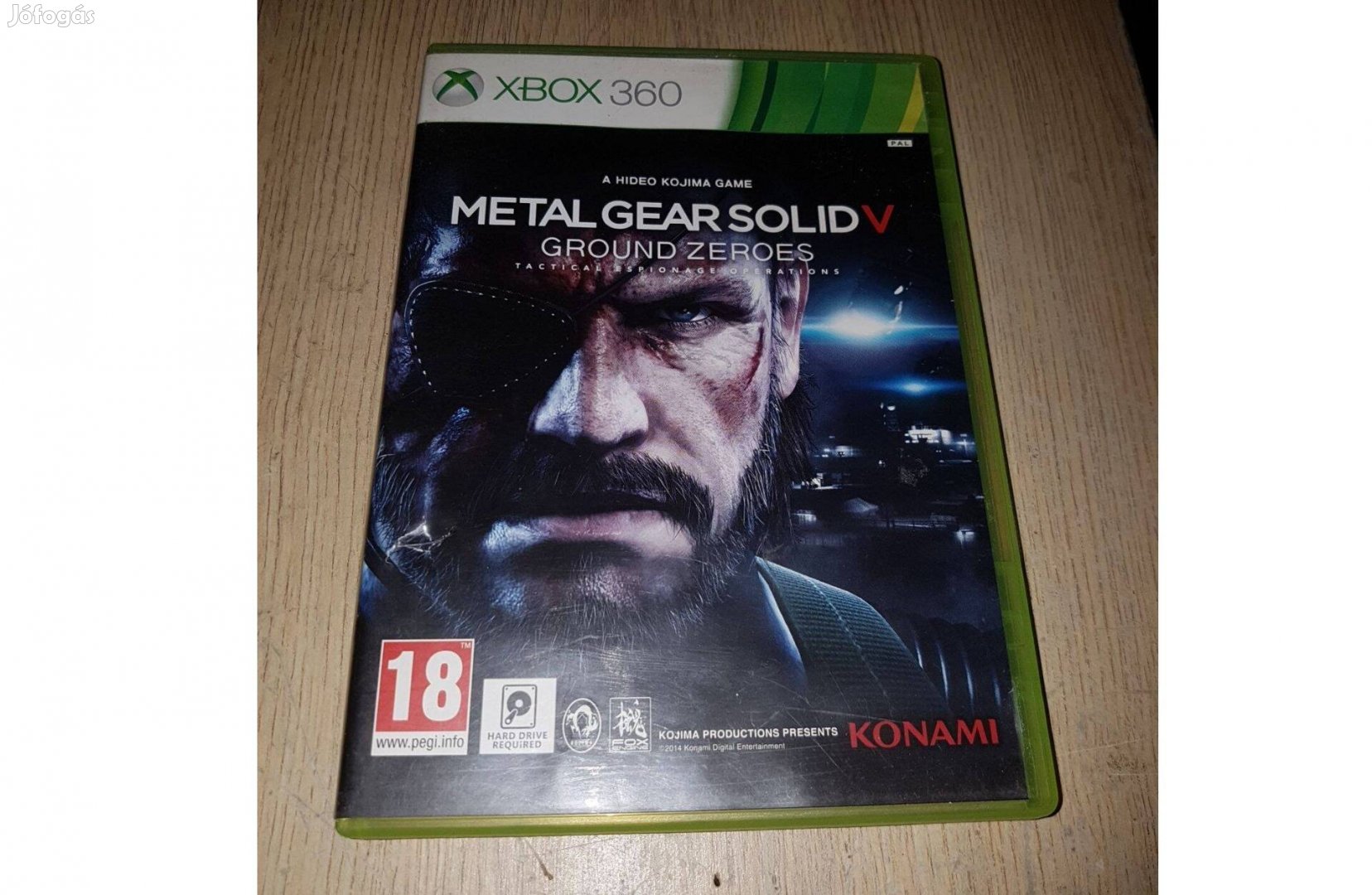 Xbox 360 metal gear solid v ground zeroes játék eladó