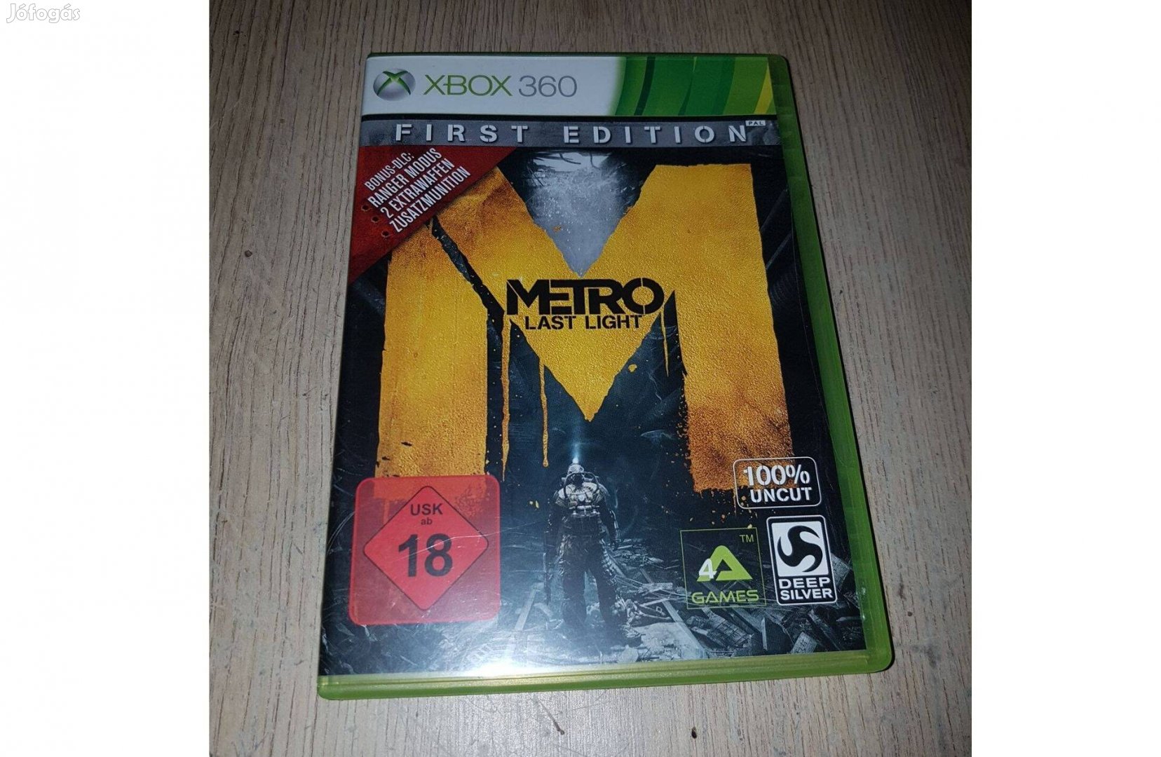 Xbox 360 metro last light játék eladó