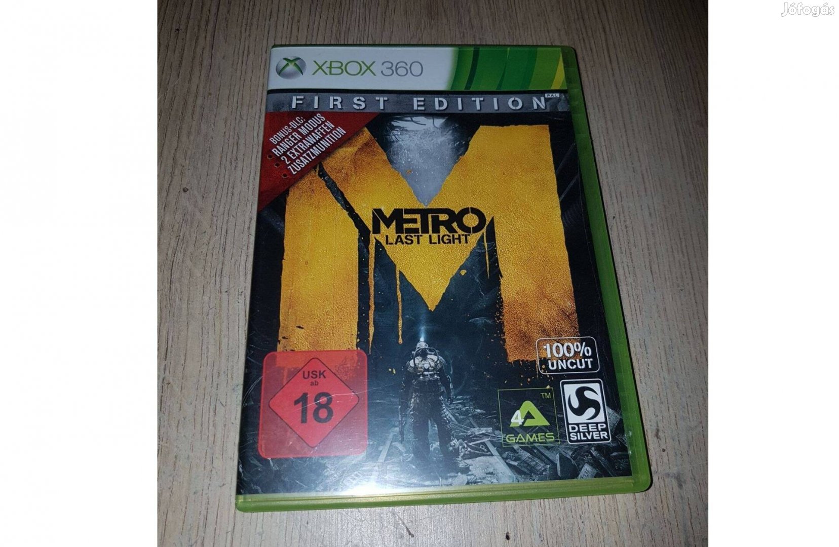 Xbox 360 metro last light játék eladó