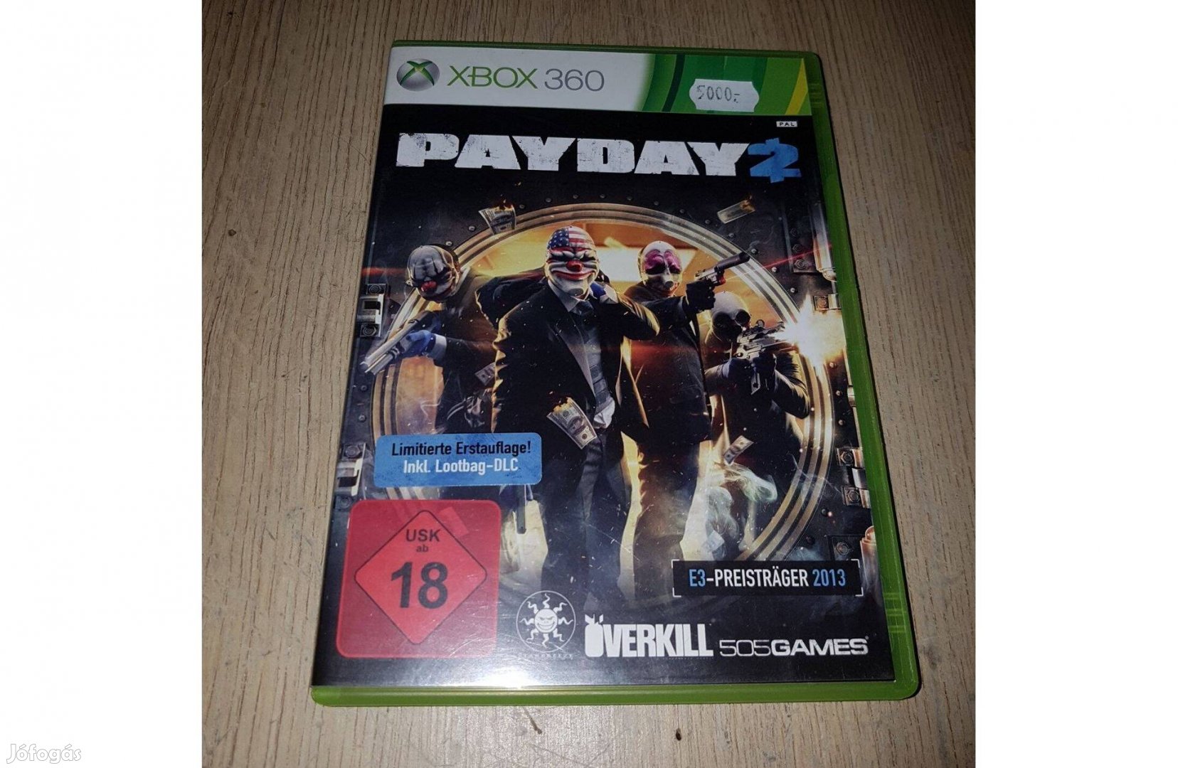 Xbox 360 payday 2 játék eladó