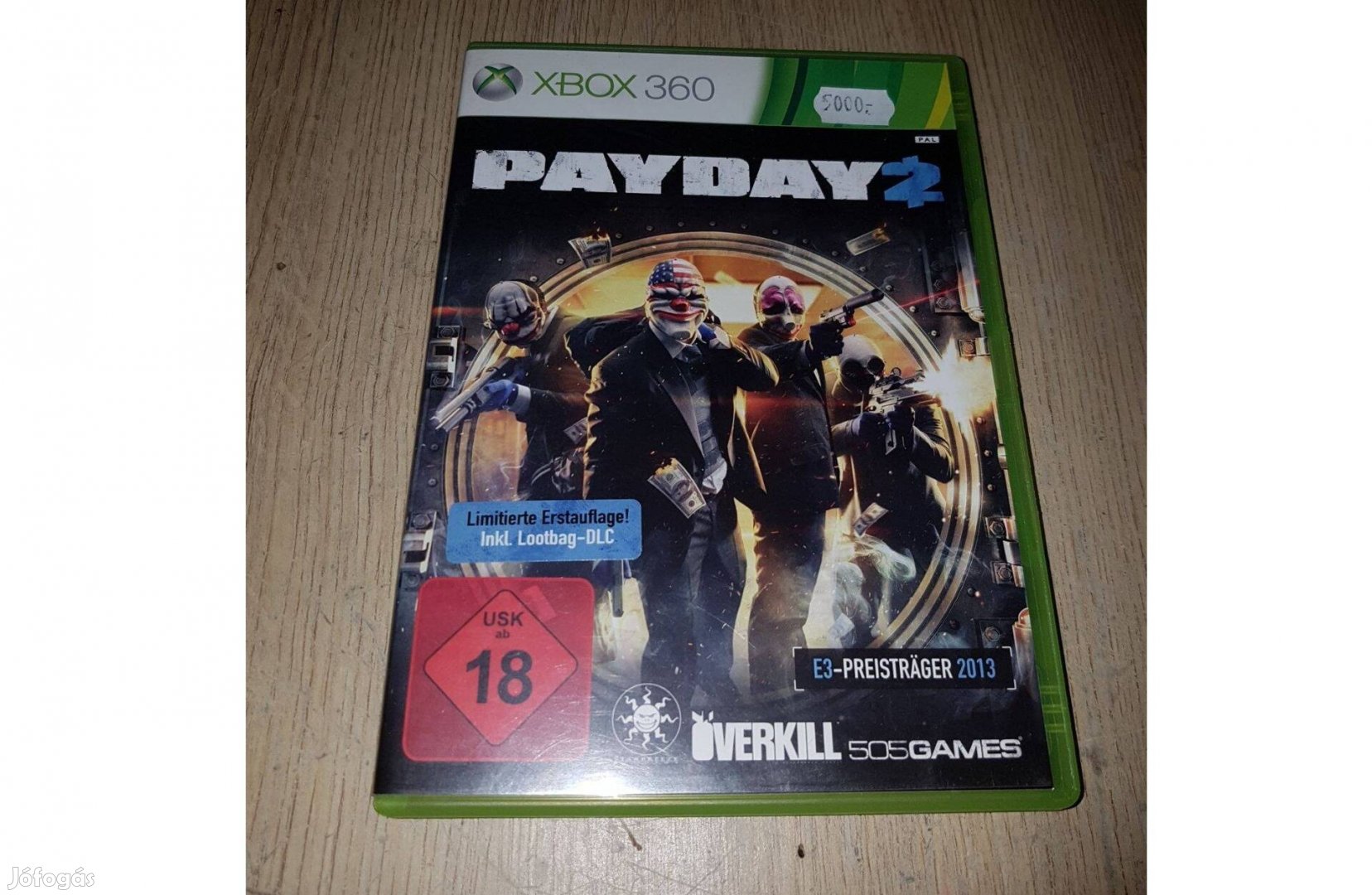 Xbox 360 payday 2 játék eladó