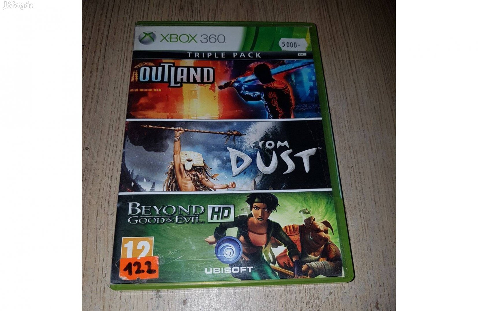 Xbox 360 qutland + from dust + beyond good játék eladó