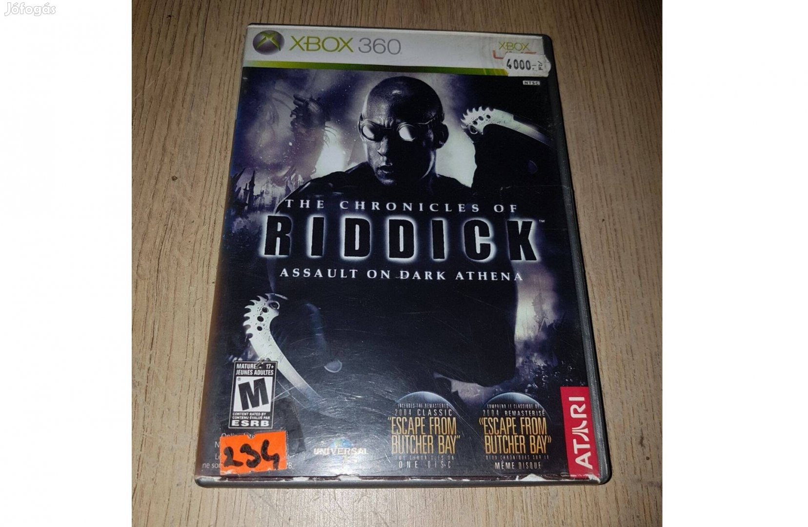 Xbox 360 riddick eladó