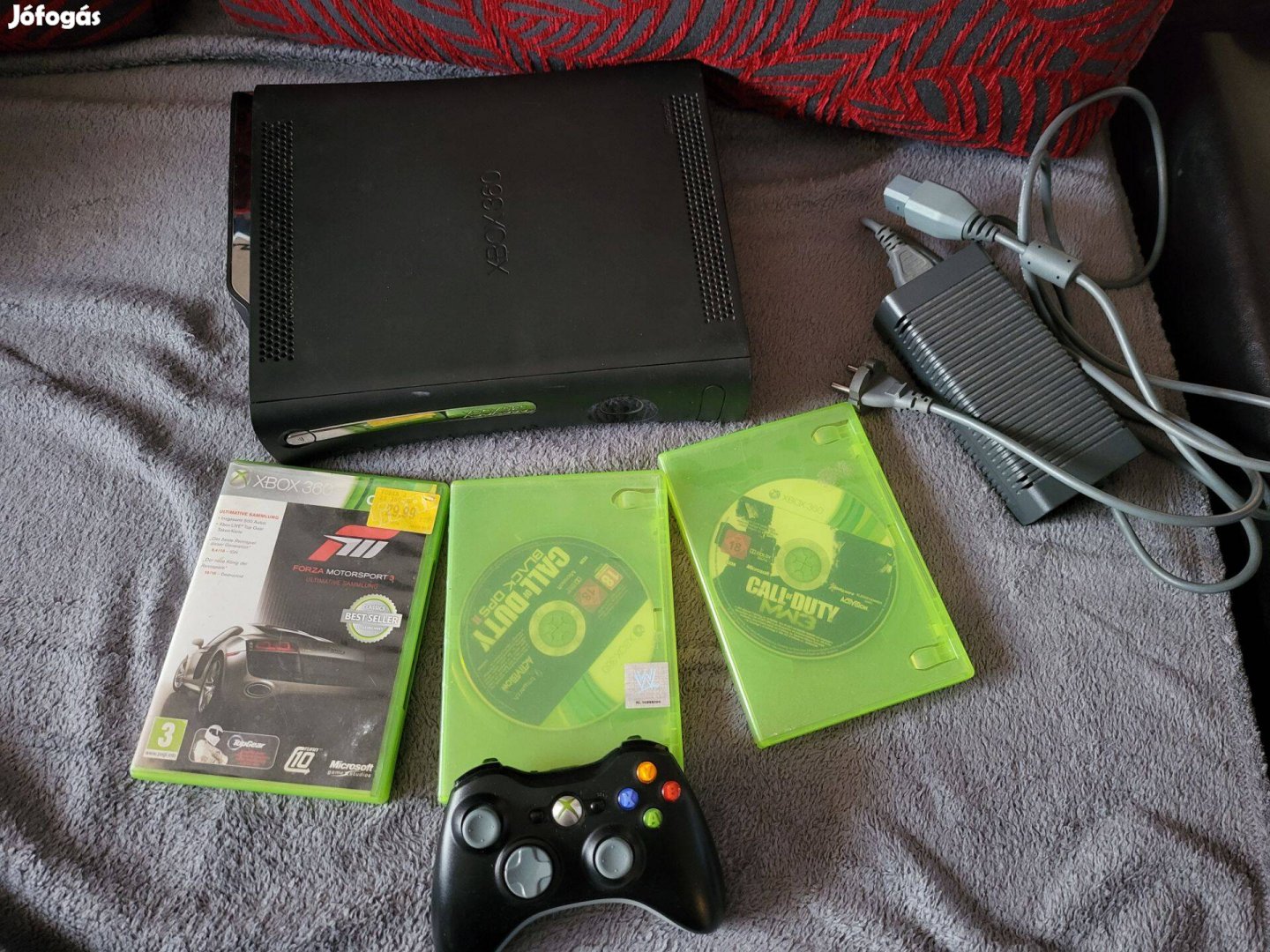 Xbox 360 szett 120Gb 1kar 3játék