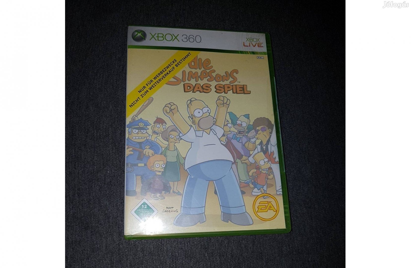 Xbox 360 the simpsons game játék eladó