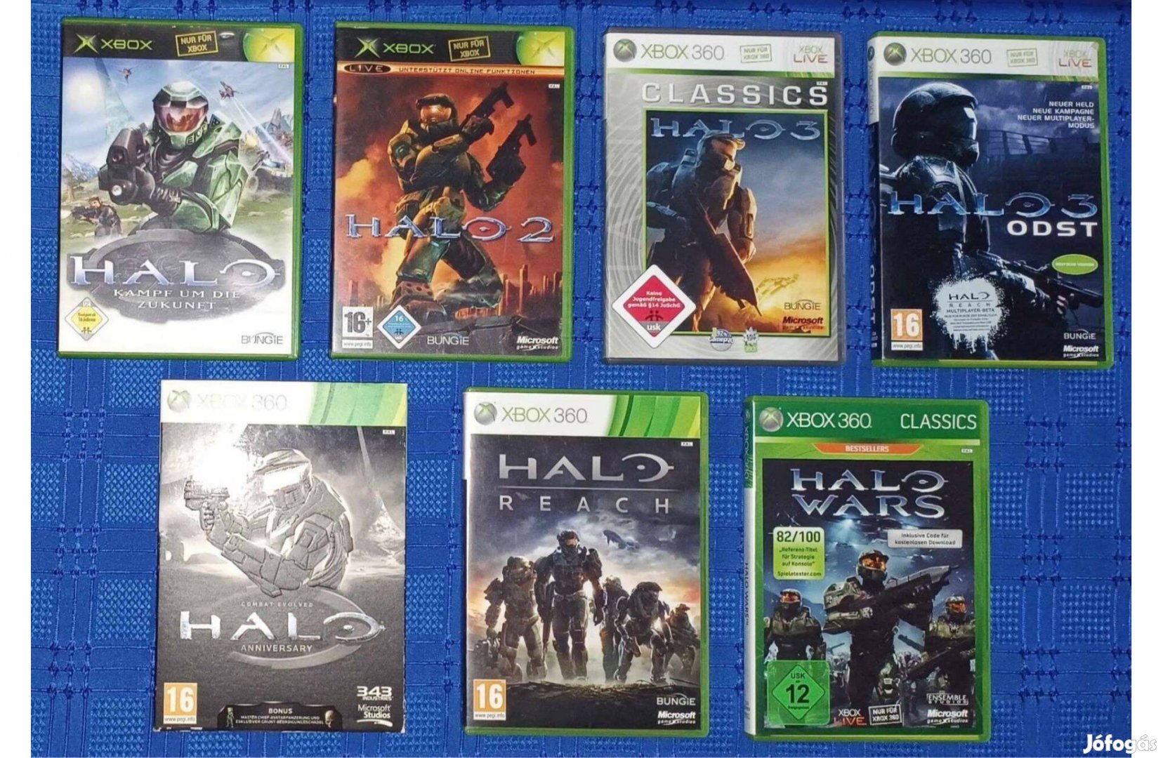 Xbox Halo 7 darabos játékgyűjtemény